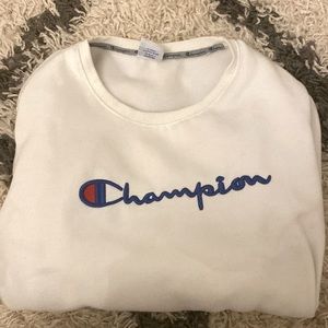 Champion sweater white